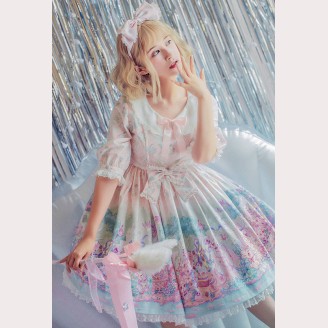 Easter Bunny Classic Lolita Dress OP by Milu Forest (MF08)